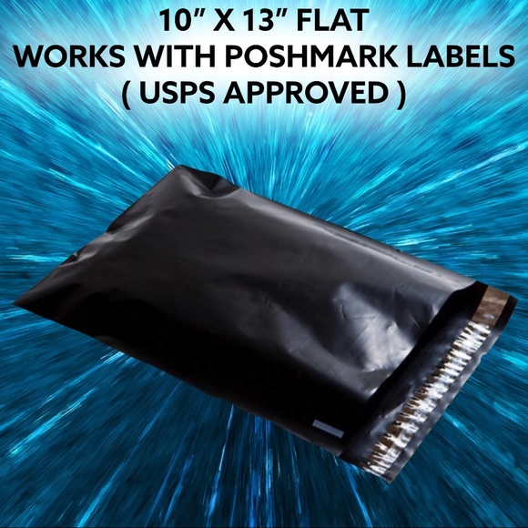 25 10X13 Black Poly Mailers PRICE IS FIRM - Picture 4 of 6